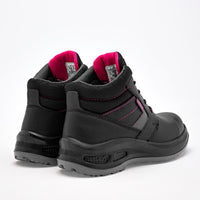 Botin De Trabajo Piel Cliff Mujer 476 Negro Casco Poliamida