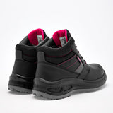 Botin De Trabajo Piel Cliff Mujer 476 Negro Casco Poliamida