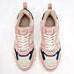 TENIS URBANO MUJER DADDY 12066 BEIGE ROSA MARINO