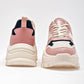 TENIS URBANO MUJER DADDY 12066 BEIGE ROSA MARINO
