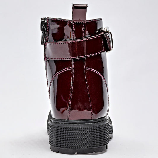 Botin Casual Ensueño Mujer 178775 Vino Tubo 10 Cm