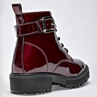 Botin Casual Ensueño Mujer 178775 Vino Tubo 10 Cm