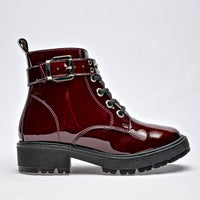 Botin Casual Ensueño Mujer 178775 Vino Tubo 10 Cm