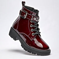      Botin Casual Ensueño Mujer 178775 Vino Tubo 10 Cm