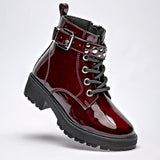     Botin Casual Ensueño Mujer 178775 Vino Tubo 10 Cm