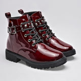 Botin Casual Ensueño Mujer 178775 Vino Tubo 10 Cm