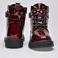 Botin Casual Ensueño Mujer 178775 Vino Tubo 10 Cm