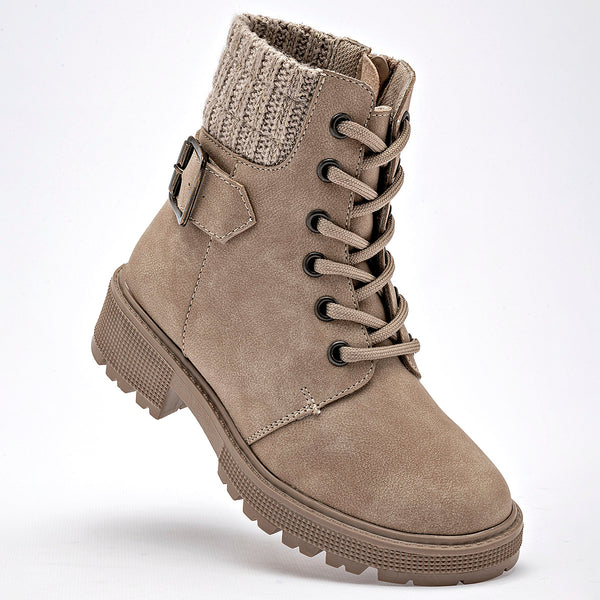      Bota Casual Ensueño Mujer 179655 Maquillaje Tubo 12 Cm
