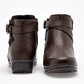 Botin Casual Piel Epidemia Mujer 246 Cafe Tubo 10 Cm