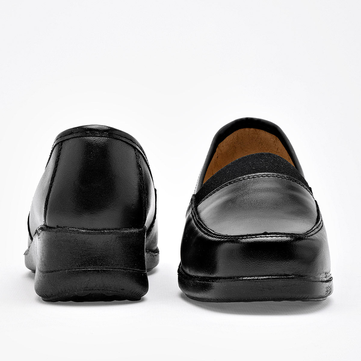 Zapato Confort Piel Florenza Mujer 820 Negro Plataforma 5 Cm