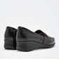 Zapato Confort Piel Florenza Mujer 820 Negro Plataforma 5 Cm