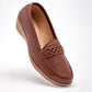 Zapato Confort Piel Gilardi Mujer 5120 Camel Plataforma 4 Cm