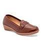Zapato Confort Piel Gilardi Mujer 5120 Camel Plataforma 4 Cm