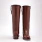 Bota Larga Giselle Para Mujer 5804 Color Cafe Tacon4 Tubo 37
