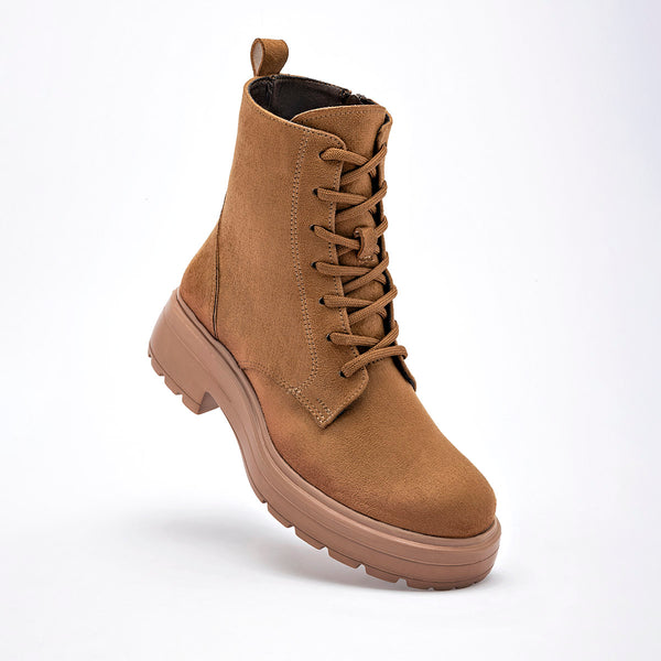      Bota Casual Green Love Mujer 95110 Camel Tacon 4 Cm