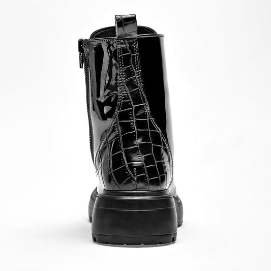 Bota Casual Green Love Mujer 95110 Negro Tacon 4 Cm