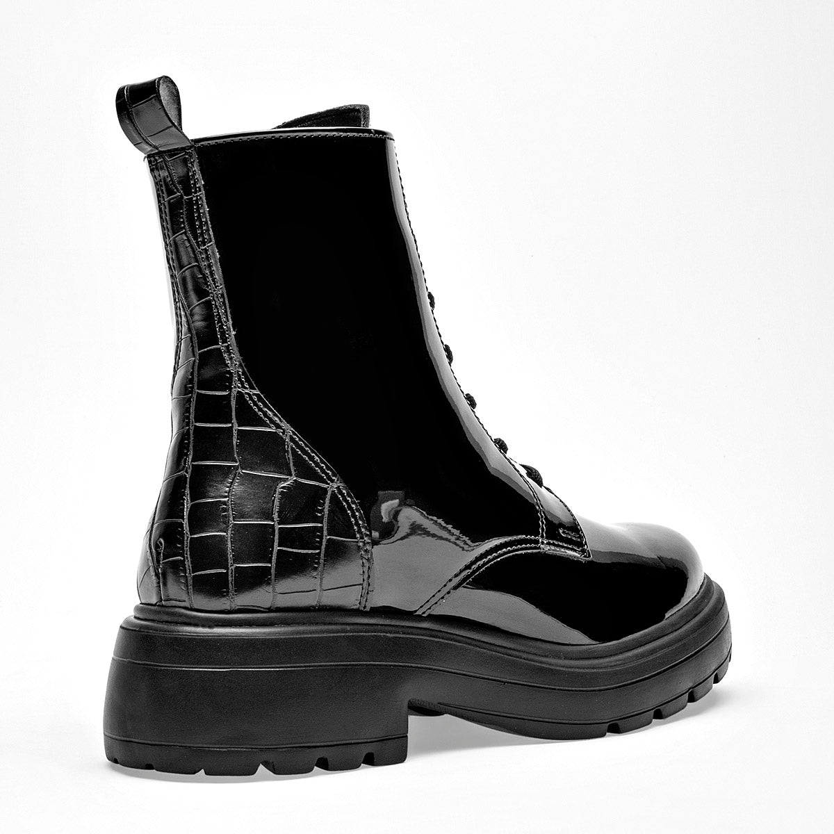 Bota Casual Green Love Mujer 95110 Negro Tacon 4 Cm