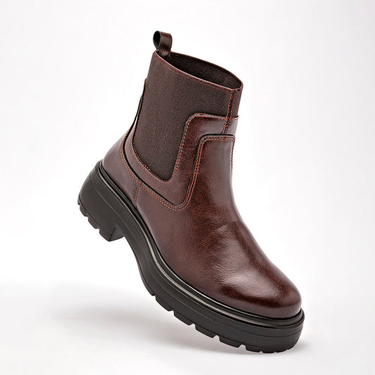      Bota Casual Green Love Mujer 95113 Cafe Tacon 4 Cm