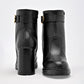 Botin Casual Green Love Mujer 95235 Negro Tacon 8 Cm