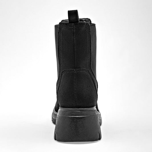 Bota Casual Green Love Mujer 95291 Negro Plataforma 5 Cm