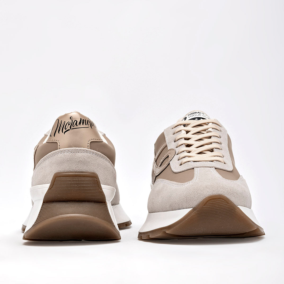 TENIS URBANO MUJER MORAMORA AMADA LATE BEIGE ORO