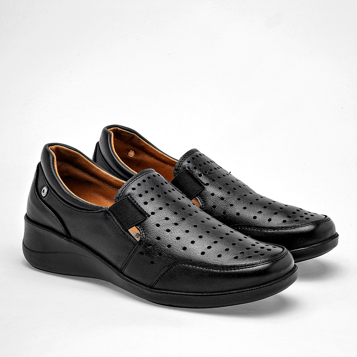 Zapato Confort Piel Borrego Mora Confort Mujer Aldara Negro