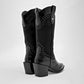 Bota vaquera moramora para mujer 1107580 negro tacon 7cm tubobo 28 Cm