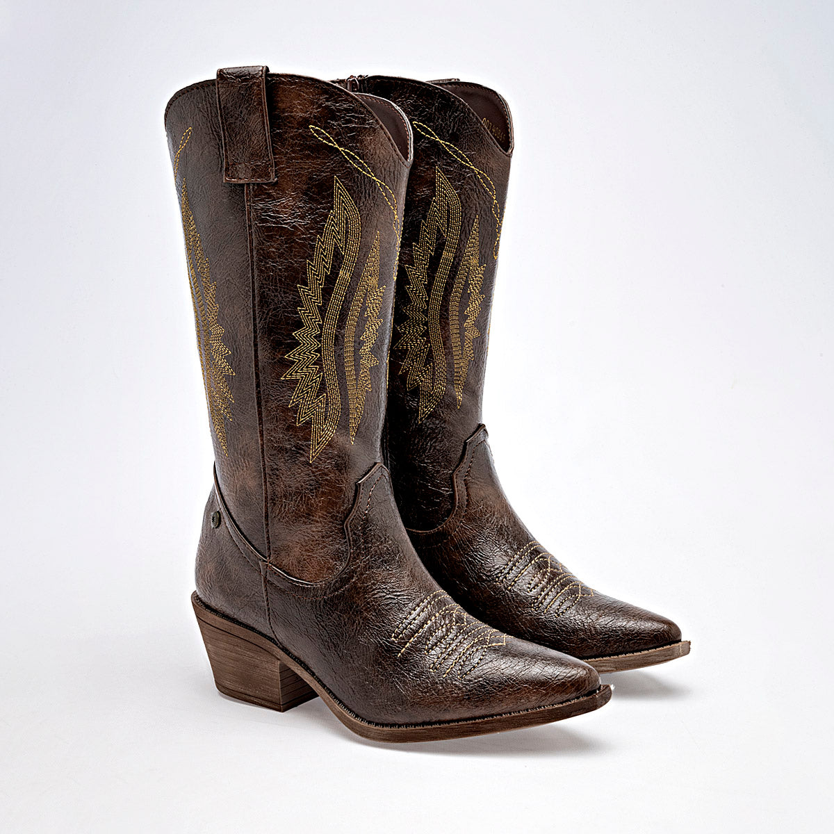 Bota Vaquera Moramora Para Mujer 1108003 Cafe Tacon6 Tubo28