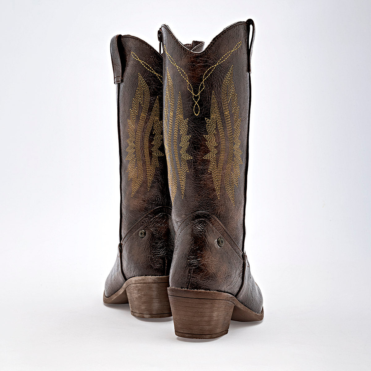 Bota Vaquera Moramora Para Mujer 1108003 Cafe Tacon6 Tubo28