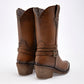 Bota Vaquera Moramora 1108019 Color Cafe Tacon 6cm Tubo 24cm