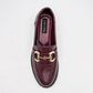 Mocasin Casual Lady One Mujer Ab2336 Vino Tacon 4 Cm