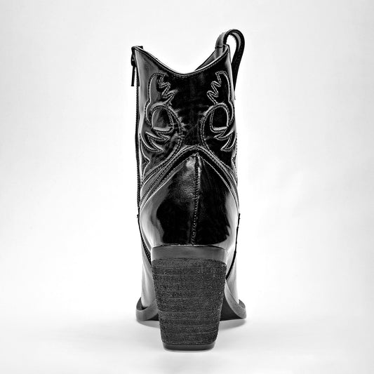 Bota Vaquera Lady One Ca7511 Negro Tacon 7 Cm Tubo 12 Cm