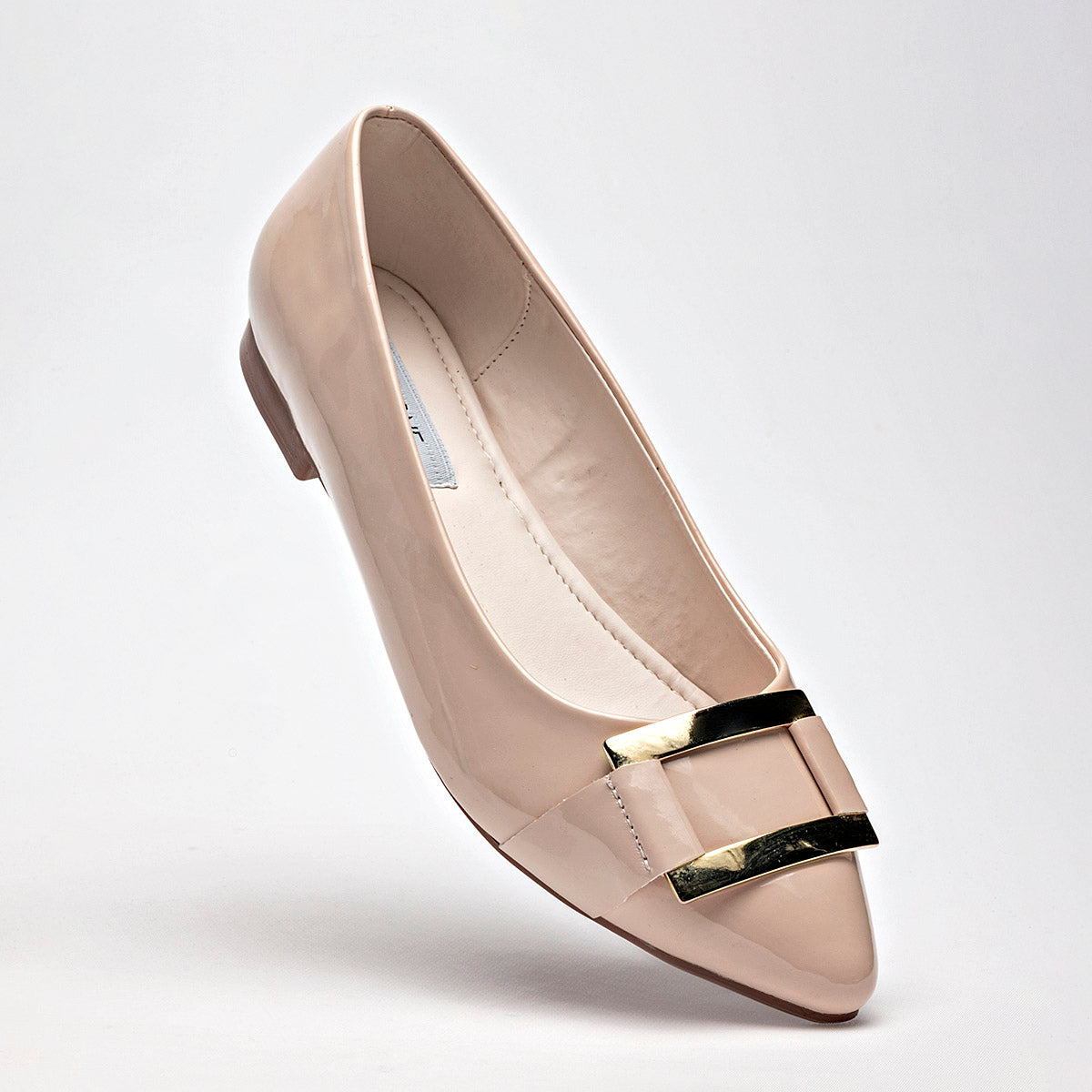 Flats Casuales Charol Lady One Mujer Ls3710 Beige