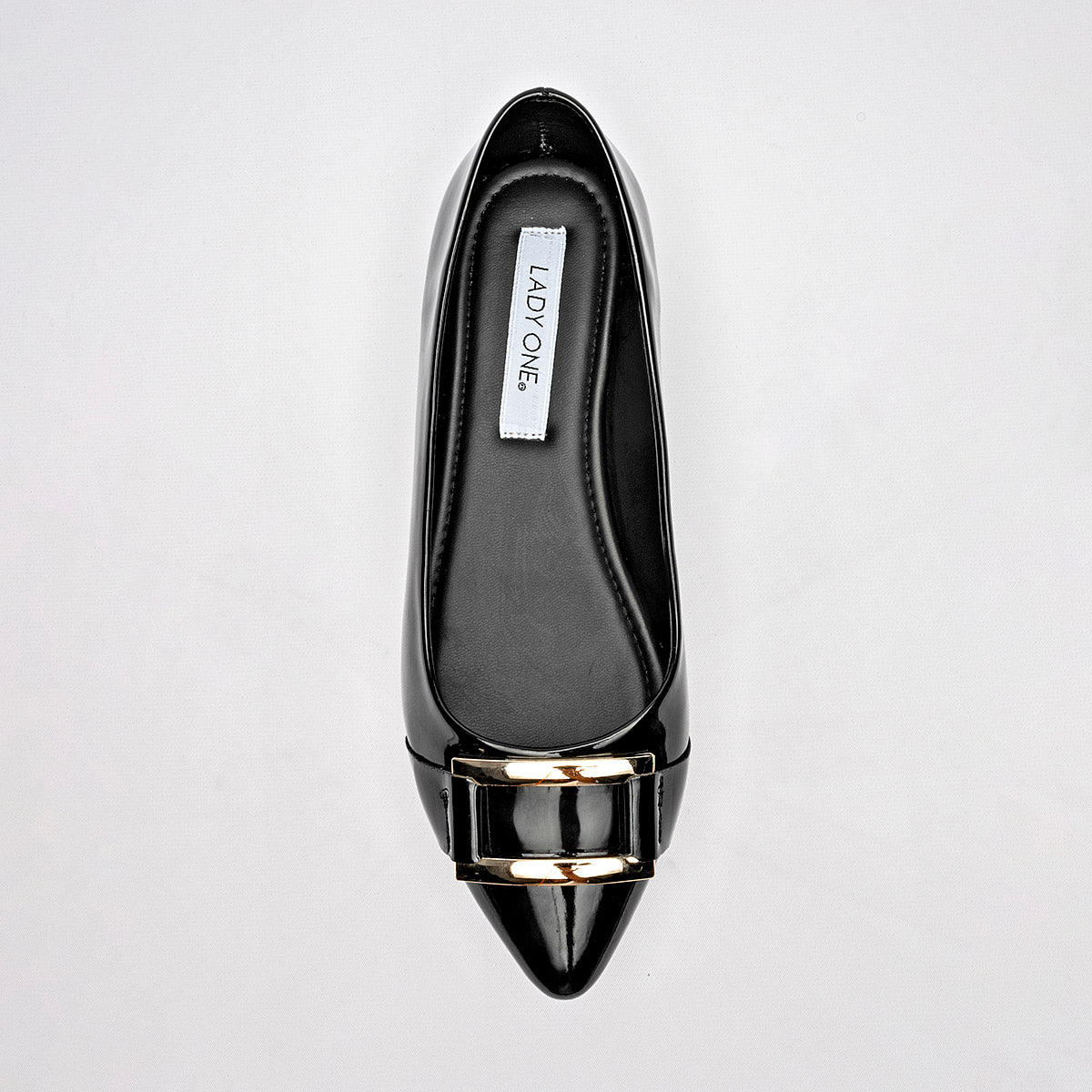 Flats Casuales Charol Lady One Mujer Ls3710 Negro