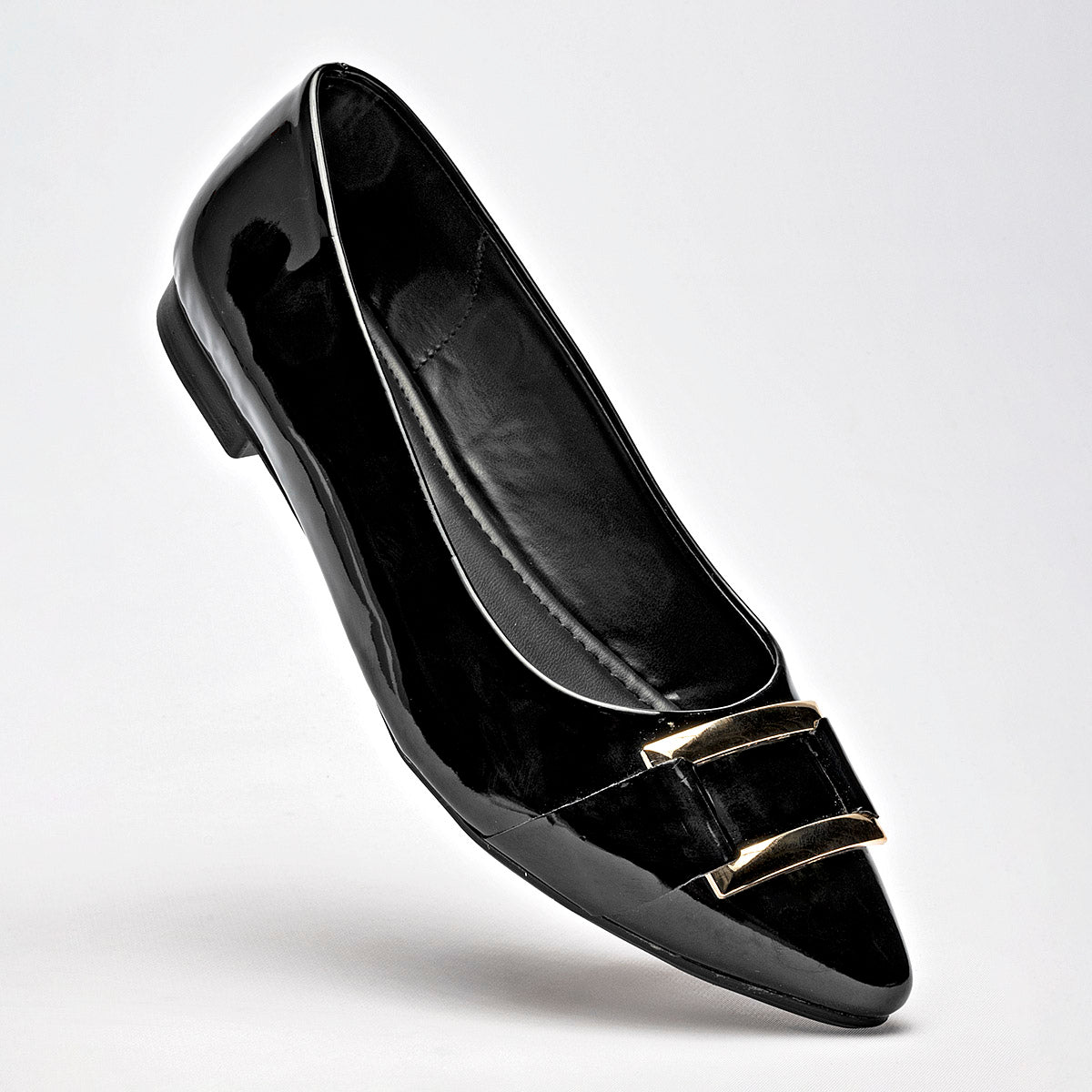 Flats Casuales Charol Lady One Mujer Ls3710 Negro