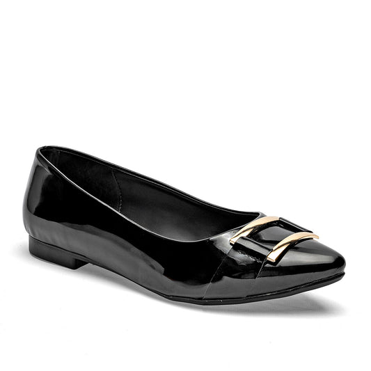 Flats Casuales Charol Lady One Mujer Ls3710 Negro