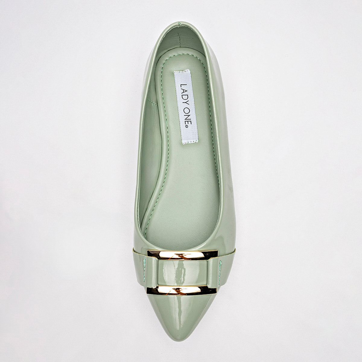 Flats Casuales Charol Lady One Mujer Ls3710 Verde