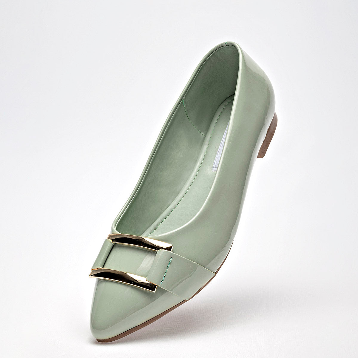 Flats Casuales Charol Lady One Mujer Ls3710 Verde