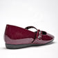 Flats Casuales Charol Mujer Lady One Vrd1123 Vino