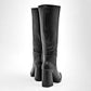 Bota Larga Lady Paulina Para Mujer 25505 Negro Tacon 8cm Tubo 56cm