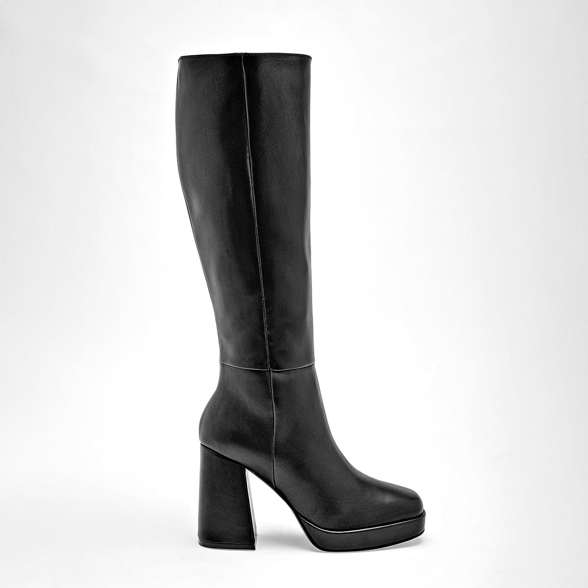 Bota Larga Lady Paulina Para Mujer 25505 Negro Tacon 8cm Tubo 56cm