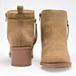 Botin Casual Lady Paulina Mujer 39801 Camel Tacon 6 Cm