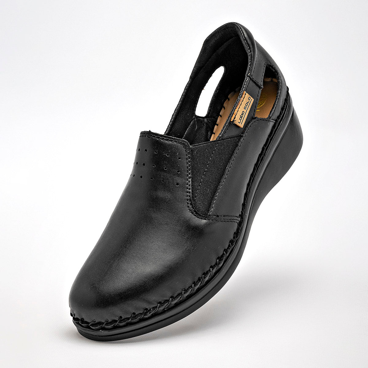 Zapato Confor Mujer Lobo Solo Mujer 4728b Negro
