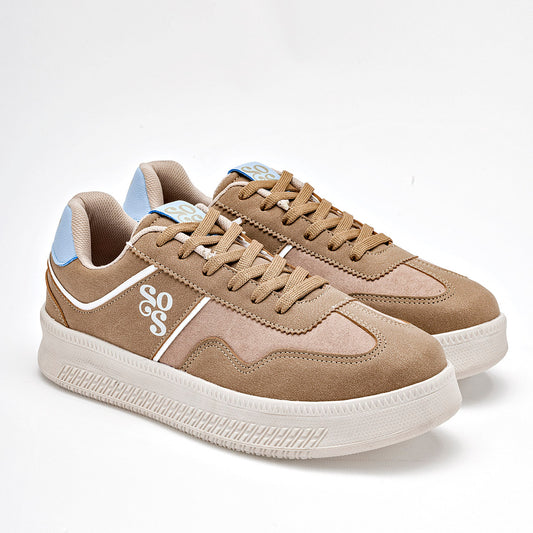 TENIS URBANO MUJER MOONBEAT 5033 CAMEL AZUL