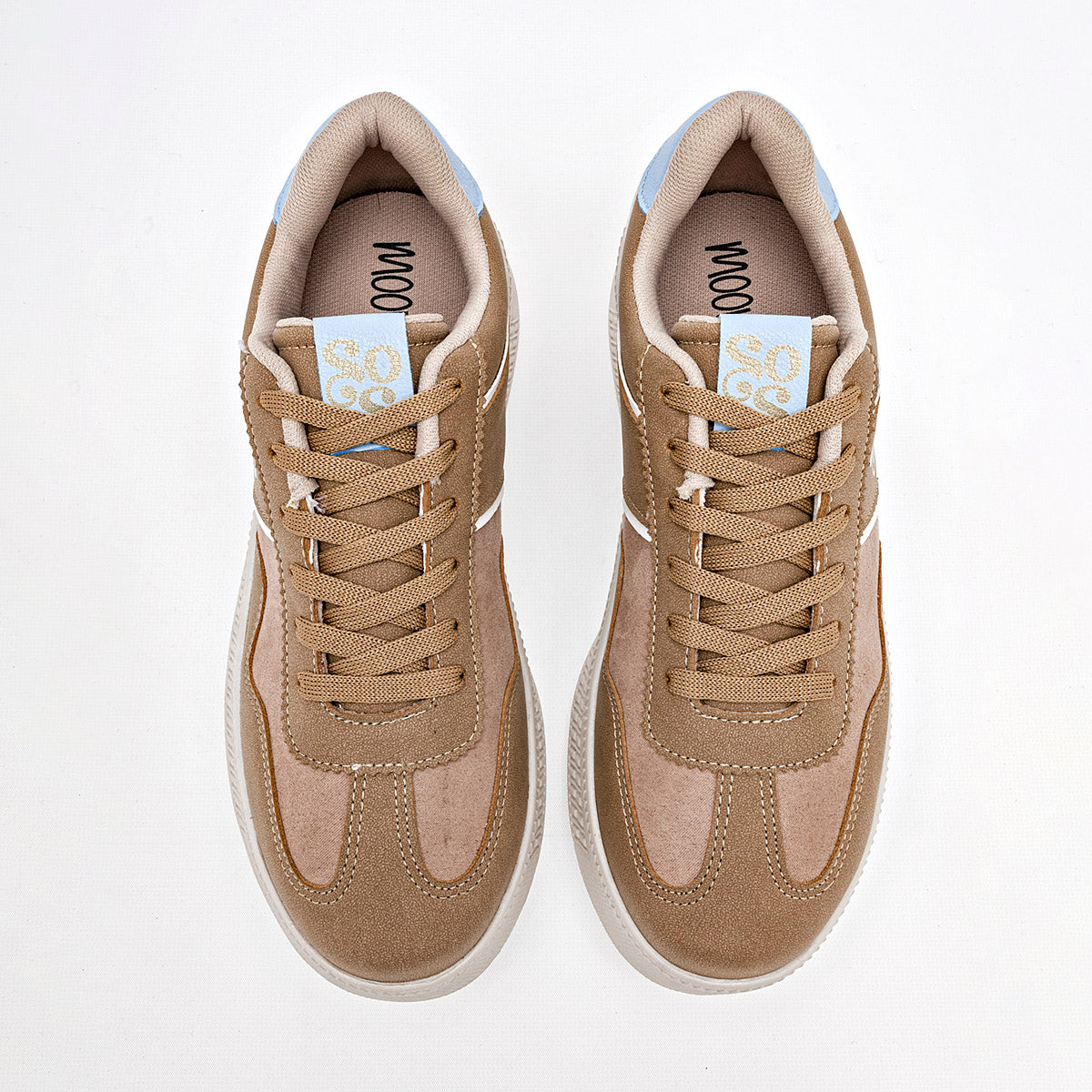 TENIS URBANO MUJER MOONBEAT 5033 CAMEL AZUL