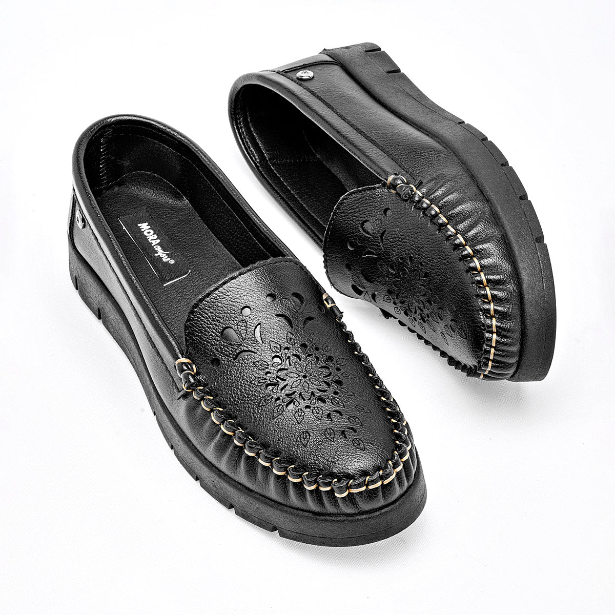 ZAPATO CASUAL MUJER MORA CONFORT OPALO NEGRO