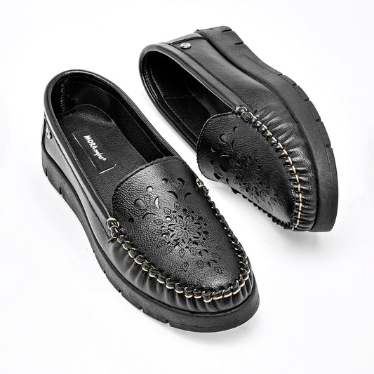 ZAPATO CASUAL MUJER MORA CONFORT OPALO NEGRO