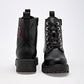 Botin Casual Mora Tierra Mujer Minia Negro Tacon 4 Cm