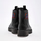 Botin Casual Mora Tierra Mujer Minia Negro Tacon 4 Cm