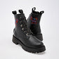      Botin Casual Mora Tierra Mujer Minia Negro Tacon 4 Cm